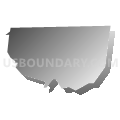 Census Tract 184, Providence County, Rhode Island (Gray Gradient Fill with Shadow)