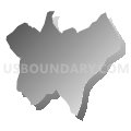 Census Tract 304.01, Oconee County, South Carolina (Gray Gradient Fill with Shadow)