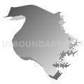 Census Tract 307.02, Oconee County, South Carolina (Gray Gradient Fill with Shadow)