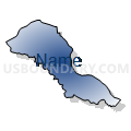 Census Tract 308, Oconee County, South Carolina (Radial Fill with Shadow)
