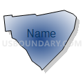Census Tract 307.01, Oconee County, South Carolina (Radial Fill with Shadow)