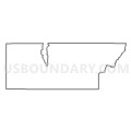 Census Tract 9651, Custer County, South Dakota (Light Gray Border)