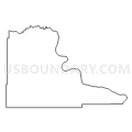 Census Tract 9601, Stanley County, South Dakota (Light Gray Border)