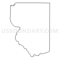 Census Tract 9661, Lawrence County, South Dakota (Light Gray Border)