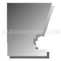 Census Tract 9546, Codington County, South Dakota (Gray Gradient Fill with Shadow)