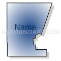 Census Tract 9546, Codington County, South Dakota (Radial Fill with Shadow)