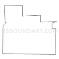 Census Tract 9515, Brown County, South Dakota (Light Gray Border)