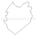 Census Tract 410, Sullivan County, Tennessee (Light Gray Border)