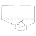 Census Tract 9506, Coleman County, Texas (Light Gray Border)