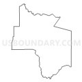 Census Tract 9503, Stephens County, Texas (Light Gray Border)