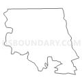 Census Tract 9602, Burnet County, Texas (Light Gray Border)