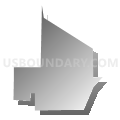Census Tract 33, El Paso County, Texas (Gray Gradient Fill with Shadow)