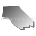 Census Tract 101.03, El Paso County, Texas (Gray Gradient Fill with Shadow)
