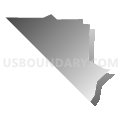 Census Tract 35.02, El Paso County, Texas (Gray Gradient Fill with Shadow)