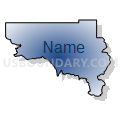 Census Tract 2702, Washington County, Utah (Radial Fill with Shadow)