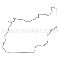 Census Tract 9743, Millard County, Utah (Light Gray Border)
