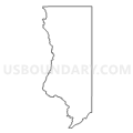 Census Tract 9501, Rich County, Utah (Light Gray Border)