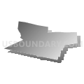 Census Tract 104, Franklin County, Vermont (Gray Gradient Fill with Shadow)