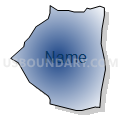Census Tract 203.06, Spotsylvania County, Virginia (Radial Fill with Shadow)