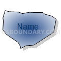 Census Tract 203.04, Spotsylvania County, Virginia (Radial Fill with Shadow)