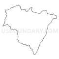 Census Tract 9503, Nelson County, Virginia (Light Gray Border)