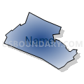 Census Tract 35, Waynesboro city, Virginia (Radial Fill with Shadow)