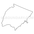 Census Tract 101, Albemarle County, Virginia (Light Gray Border)