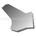 Census Tract 458.10, Virginia Beach city, Virginia (Gray Gradient Fill with Shadow)