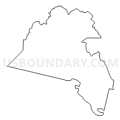 Census Tract 206, Franklin County, Virginia (Light Gray Border)