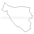 Census Tract 102, Westmoreland County, Virginia (Light Gray Border)