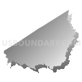 Census Tract 2001, Southampton County, Virginia (Gray Gradient Fill with Shadow)