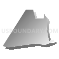 Census Tract 1038, Arlington County, Virginia (Gray Gradient Fill with Shadow)