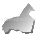Census Tract 5, Staunton city, Virginia (Gray Gradient Fill with Shadow)