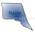 Census Tract 13, Yakima County, Washington (Radial Fill with Shadow)