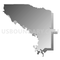 Census Tract 21.02, Yakima County, Washington (Gray Gradient Fill with Shadow)