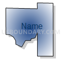 Census Tract 19.02, Yakima County, Washington (Radial Fill with Shadow)
