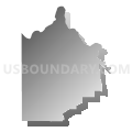 Census Tract 104.02, Spokane County, Washington (Gray Gradient Fill with Shadow)