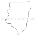Census Tract 9706.02, Oneida County, Wisconsin (Light Gray Border)