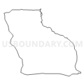Census Tract 9706.01, Oneida County, Wisconsin (Light Gray Border)