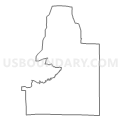 Census Tract 9701.02, Oneida County, Wisconsin (Light Gray Border)
