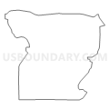 Census Tract 9705, Oneida County, Wisconsin (Light Gray Border)