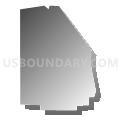 Census Tract 5, Kenosha County, Wisconsin (Gray Gradient Fill with Shadow)