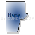 Census Tract 30.01, Kenosha County, Wisconsin (Radial Fill with Shadow)