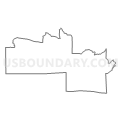 Census Tract 9505, Vilas County, Wisconsin (Light Gray Border)