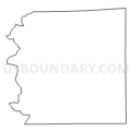 Census Tract 9601, Vernon County, Wisconsin (Light Gray Border)