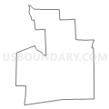 Census Tract 9612, Marinette County, Wisconsin (Light Gray Border)