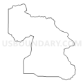 Census Tract 9601, Marinette County, Wisconsin (Light Gray Border)