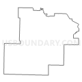 Census Tract 9610, Marinette County, Wisconsin (Light Gray Border)