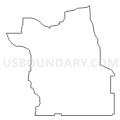 Census Tract 9508, Monroe County, Wisconsin (Light Gray Border)