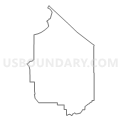 Census Tract 9400, Ashland County, Wisconsin (Light Gray Border)